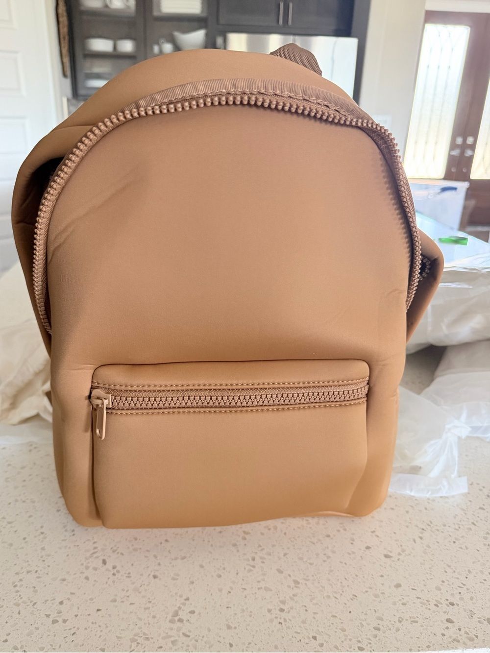 Quince All-Day Neoprene Backpack in Mocha Brown - NWT w/ Dustbag